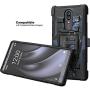 TurtleArmor | Compatible with Coolpad Alchemy Case | Coolpad Legacy Case [Hyper Shock] Hard Dual Layer Hybrid Rugged Belt Clip Holster Kickstand Case Animal - Fierce Panther