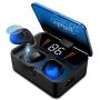 Wireless Earbuds Bluetooth 5.0 Headphones in Ear Headset Earphones HiFi Deep Bass CVC8.0 Noise Cancelling Waterproof 100H Playtime Touch Control with Mic Charging Case for Gym Workout Running