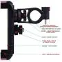 QMEET Bike Phone Mount 360°Rotation, Bike Phone Holder for iPhone Android GPS Other Devices Between 3.5 to 6.5 inches (Black Pink) QMEET Bike Phone Mount 360°Rotation, Bike Phone Holder for iPhone Android GPS Other Devices Between 3.5 to 6.5 inches (Black Pink)