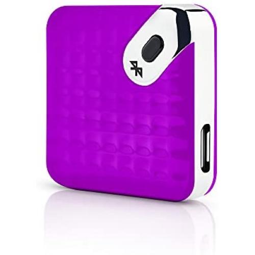 M-TRACKR Mobile Key Finder Bluetooth Tracker – The Smart Item Finder for Your Keys, Wallet, Smartphone, Phone, Purse, Bag – Doubles as a Camera Trigger (Purple)