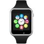 Padgene Bluetooth Smartwatch,Touchscreen Wrist Smart Phone Watch Sports Fitness Tracker with SIM SD Card Slot Camera Pedometer Compatible with iPhone iOS Android for Kids Men Women (Black Silver)
