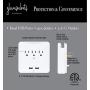 Glamsockets Decorative Wall Mount Surge Protector with 3 Outlets, Dual USB Charging Ports and Phone Holder - USB Charging Center/Multi Function Wall Tap (Glamdog Maurice)