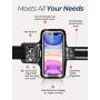 Mpow Phone Armband for Running, Phone Armband for iPhone 11 Pro 11 XR XS X 8 7 6 6S, Samsung Galaxy S9 S8 S7[Up to 6.1], with Headphone Slot Key Slot for Running Exercise, Starry Sky Pattern