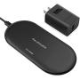 Wireless Charging Pad RAVPower Qi Fast Wireless Charger with 4 Coils 10W for Galaxy S9+ S9 S8+ S8, Compatible iPhone Xs MAX XR XS X 8 Plus & All Qi-Enabled Devices (QC 3.0 Adapter Included)