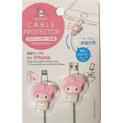 Sanrio My Melody Cable Protector Cell Phones Accessories 2pcs Set for iPhone (Lightning Cable)