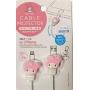 Sanrio My Melody Cable Protector Cell Phones Accessories 2pcs Set for iPhone (Lightning Cable)