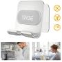 Wall Mount Phone Holder - Tryone Wall Phone Holder Mount with 2Pcs Adhesive Strip,Update Version Wall Phone Mount for Bathroom,Kitchen,Office and More,Compatible with All Phones and Mini Tablet
