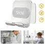 Wall Mount Phone Holder - Tryone Wall Phone Holder Mount with 2Pcs Adhesive Strip,Update Version Wall Phone Mount for Bathroom,Kitchen,Office and More,Compatible with All Phones and Mini Tablet