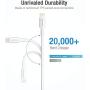 POWERADD Lightning Cable 6.6ft MFI Certified iPhone Charger USB Charging/Sync Lightning Cord 8 Pins Compatible with iPhone SE 11 11 Pro 11 Pro Max Xs MAX XR X 8 7 6S 6 5, iPad and More