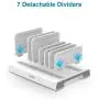 Unitek Adjustable Universal Multi Device Organizer Dock Stand Holder Compatible for iPhone, iPad, Kindle, Fire Tablet, Samsung Galaxy, Google Nexus, Pixel, All Electronic Devices-No Charging Port