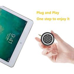 Mini Portable Speaker, 3W Mobile Phone Speaker Line-in Speaker with Clear Bass 3.5mm AUX Audio Interface, Plug and Play for iPhone, iPad, iPod, Tablet, Smartphone