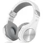 Bluetooth Headphones, Riwbox XBT-80 Folding Stereo Wireless Bluetooth Headphones Over Ear with Microphone and Volume Control, Wireless and Wired Headset for PC/Cell Phones/TV/ipad (Sliver White)