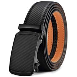 Mens Belt,Bulliant Slide Ratchet Belt For Men Genuine Leather, Trim To Fit