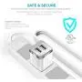 iPhone Charger, Overtime Apple MFi Certified 4ft Lightning USB Cable with Dual Port Wall & Car Charger Adapter for iPhone 11 Pro Max X Xs XR 8 7 6s 5 SE, iPad Pro Air Mini - White iPhone Charger, Overtime Apple MFi Certified 4ft Lightning USB Cable with Dual Port Wall & Car Charger Adapter for iPhone 11 Pro Max X Xs XR 8 7 6s 5 SE, iPad Pro Air Mini - White