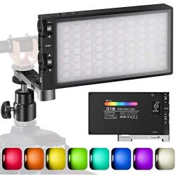 Pixel G1s RGB Video Light, Built-in 12W Rechargeable Battery LED Camera Light 360° Full Color 12 Common Light Effects, CRI≥97 2500-8500K LED Video Light Panel with Aluminum Alloy Body