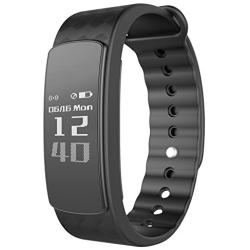 AUPALLA iWOWN i3 HR Activity Tracker Smart Bracelet Work with Heart Rate Monitor 21 Multi-Sports Modes Sleep Monitor Calories Burns GPS Calendar Alarm Support iPhone Android Smartphone