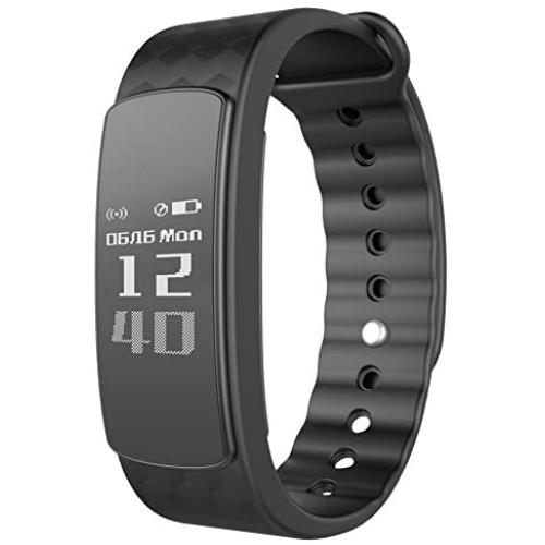 AUPALLA iWOWN i3 HR Activity Tracker Smart Bracelet Work with Heart Rate Monitor 21 Multi-Sports Modes Sleep Monitor Calories Burns GPS Calendar Alarm Support iPhone Android Smartphone