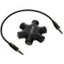 Headphone Splitter,ONXE 3.5mm Stereo Audio Headset Adapter,5 Way 1 Male to 2 3 4 5 Female Splitter Cable for iPod,Mp3 Player,Mobile Phone,Laptop,PC,Headphones,Speakers(Black) Headphone Splitter,ONXE 3.5mm Stereo Audio Headset Adapter,5 Way 1 Male to 2 3 4 5 Female Splitter Cable for iPod,Mp3 Player,Mobile Phone,Laptop,PC,Headphones,Speakers(Black)