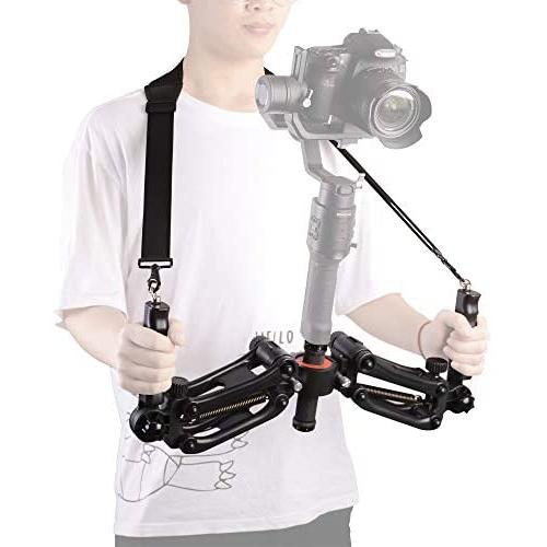 DIGITALFOTO DH04 Pro Z Axis Flexiable Detachable Damping Spring Dual Handle Grip with Strap Compatible for ZHIYUN Crane 2/Crane 3S Weebill S/Lab MOZA Air 2 FEIYU DJI Ronin S/SC Gimbal DIGITALFOTO DH04 Pro Z Axis Flexiable Detachable Damping Spring Dual Handle Grip with Strap Compatible for ZHIYUN Crane 2/Crane 3S Weebill S/Lab MOZA Air 2 FEIYU DJI Ronin S/SC Gimbal