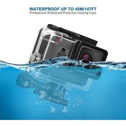 Kupton Waterproof Case for GoPro Hero 7 Black Hero 5 / 6 Accessories Housing Case Diving Protective Housing Shell 45 Meter for Go Pro Hero7 Hero6 Hero5 Hero 2018 Action Camera with Bracket Accessories