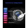 Quick Charge 3.0 Dual USB Charger Socket, SunnyTrip Waterproof Aluminum Power Outlet Fast Charge with LED Voltmeter & Wire Fuse DIY Kit for 12V/24V Car Boat Marine Motorcycle Truck Golf Cart and More