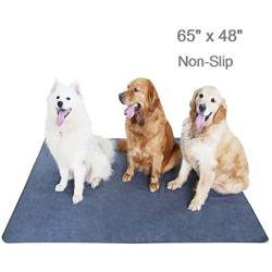 Non-Slip Dog Pads 65 x 48, Washable Puppy Pads with Fast Absorbent, Waterproof for Training, Whelping, Housebreaking, for Playpen, Crate, Kennel