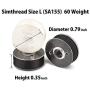 Simthread 25pcs 15White + 10Black Prewound Bobbin Thread Size L (SA155) 60WT for Brother Husqvarna Pfaff Embroidery Thread Sewing Thread Machine with Clear Storage Plastic Case DIY Simthread 25pcs 15White + 10Black Prewound Bobbin Thread Size L (SA155) 60WT for Brother Husqvarna Pfaff Embroidery Thread Sewing Thread Machine with Clear Storage Plastic Case DIY