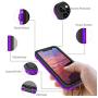 Case for iPhone 11 Pro Max 2019, Waterproof Case Dual Layer with Built in Screen Protector Slim Fit Full Body Cover Clear Case Anti-Drop Daily Use Bumper Compatible with iPhone 11 Pro Max 6.5 (Purple)