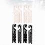 UKCOCO Car Air Vent Holder, 8 Pack Mobile Phone Car Mount Earphone Cable Winder Glasses Organizer Hanger Storage Hook(Black+White)