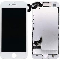 Screen Replacement Compatible with iPhone 7 4.7 inch Full Assembly - LCD 3D Touch Display Digitizer with Sensors and Front Camera, Fit Compatible with iPhone 7 4.7 inch-White