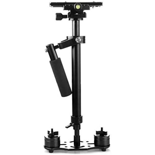 YaeCCC S60 Handhold Camera Stabilizer 24"/60cm with Quick Release Plate 1/4 and 3/8 Screw Compatible for Nikon, Canon, Sony, Panasonic-Up to 6.61/3kg
