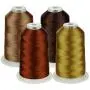 Simthread 42 Options Various Assorted Color Packs of Polyester Embroidery Machine Thread Huge Spool 5000M for All Embroidery Machines (Brown Series) Simthread 42 Options Various Assorted Color Packs of Polyester Embroidery Machine Thread Huge Spool 5000M for All Embroidery Machines (Brown Series)