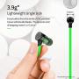 Plextone Chat Gaming Earphone with Gaming Tuner Gadget & Extension Cord for Cell Phone iOS Android Computer Laptop (G25 Green)