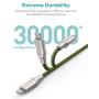 iPhone Charger Xcentz 3ft 2 Pack, Apple MFi Certified Lightning Cable, High-Speed iPhone Charger Cable Durable Braided Charging Cord for iPhone X/XS/XR/XS Max/8/7/7 Plus/6/5s, iPad Mini/Air, Green