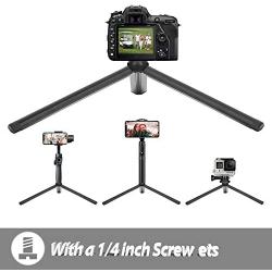Metal Mini Tripod, Desktop Tabletop Stand Compact Tripod for Smooth 4, Osmo Mobile, Vimble 2, Gimbal Handle Grip Stabilizer and All Cameras (7INCH)
