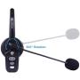 Bluetooth Headset V5.0, Pro Wireless Headset with Noise Canceling Mic for Cell Phone Trucker Engineers Business Home Office