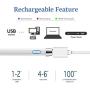 Stylus Pen for Touch Screens, Active Digital Pencil 1.5mm Fine Tip Smart Pen Rechargeable Drawing Stylus Compatible with iPhone iPad Mini/Air Smartphones & Tablets by BAGEYI (White)