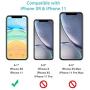 Syncwire Screen Protector for iPhone 11, iPhone XR (3-Pack), Anti-Fingerprint Tempered Glass Screen Protector (9H Hardness, 6X Stronger, Installation Frame, Bubble Free) [Not Edge to Edge]
