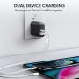 AUKEY USB C Charger 30W and 12W Power Delivery 3.0 Fast Charger with Dynamic Detect, USB C Wall Charger Dual Port for iPhone 11 Pro Max, iPhone SE, Google Pixel 4 XL, MacBook Air, iPad Pro