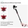Gimbal Extension Pole, Lightweight Aluminum Telescopic Rod for DJI OSMO Mobile 2 Zhiyun Smooth 4/Q Smartphone Stabilizer and DSLR Camera, 10.4 to 17.3 Inch Adjustable