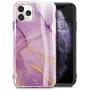 GVIEWIN Marble iPhone 11 Pro Case, Ultra Slim Thin Glossy Soft TPU Rubber Gel Phone Case Cover Compatible iPhone 11 Pro 5.8 Inch 2019 Release (Romantic Purple)