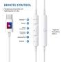 USB C Headphones,KINGONE Type C Earbuds USB C Earphones HiFi Stereo Magnetic with Mic & Volume Control Compatible with Google Pixel 3/2/XL,iPad Pro 2018,MacBook,Sony XZ2 Pro,Samsung S9 (White)