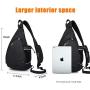 KAKA Sling Bag,Crossbody Backpack Shoulder Bag Travel With USB Charging Port
