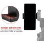 Cell Phone Tripod Mount Holder Head Clamp for iPhone/Andriod Phone with 1/4 Screw, Lusweimi 360 Universal Adjustable Smartphone Adapter Clip for Selfie Stick and Tripod Stand