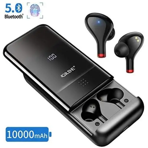 Wireless Earbuds with 10000 mAh Display Charging Case as Power Bank, Upgrated Bluetooth V5.0 True Wireless Headphones, TWS Stereo Earphones for Iphone and Android, 500 Hours Music Time/IP65 Waterproof Wireless Earbuds with 10000 mAh Display Charging Case as Power Bank, Upgrated Bluetooth V5.0 True Wireless Headphones, TWS Stereo Earphones for Iphone and Android, 500 Hours Music Time/IP65 Waterproof