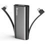 Portable Charger Jackery Bolt 6000 mAh Power Outdoors - Power bank with built in Lightning Cable [Apple MFi certified] iPhone Battery Charger External Battery, TWICE as FAST as Original iPhone Charger