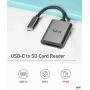 SD Card Reader, uni Sturdy USB C to Micro SD Memory Card Reader Adapter [Aluminum Shell, High Speed] Thunderbolt 3 Compatible for Galaxy S20, MacBook Pro/MacBook Air/iPad Pro 2020, Surface Book 2
