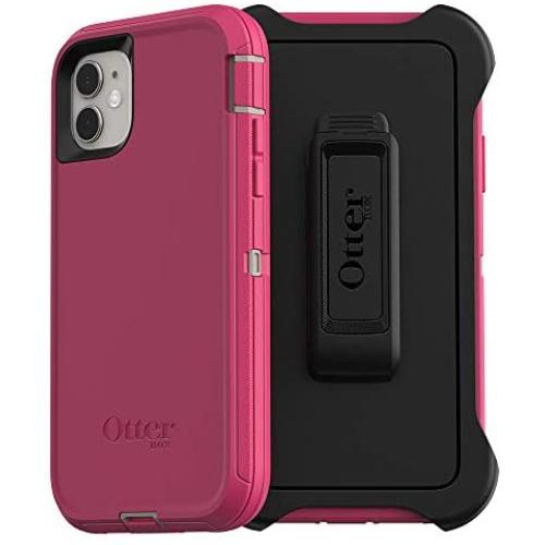 OtterBox DEFENDER SERIES SCREENLESS EDITION Case for iPhone 11 - LOVE BUG (Raspberry Pink)