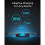 Anker Wireless Charger with Power Adapter, PowerWave II Pad, Qi-Certified 15W Max Fast Wireless Charging Pad for iPhone 11, 11 Pro, Xs, Xs Max, XR, X, 8, Galaxy S10 S9 S8, Note 10 Note 9 Note 8 & More