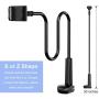 Gooseneck Cell Phone Holder, Universal 360 Flexible Phone Stand Lazy Bracket Mount Long Arms Clamp for Phone 11 Pro Xs Max XR X 8 7 6 6s Plus and Other 3.5~6.5 Device (Black)